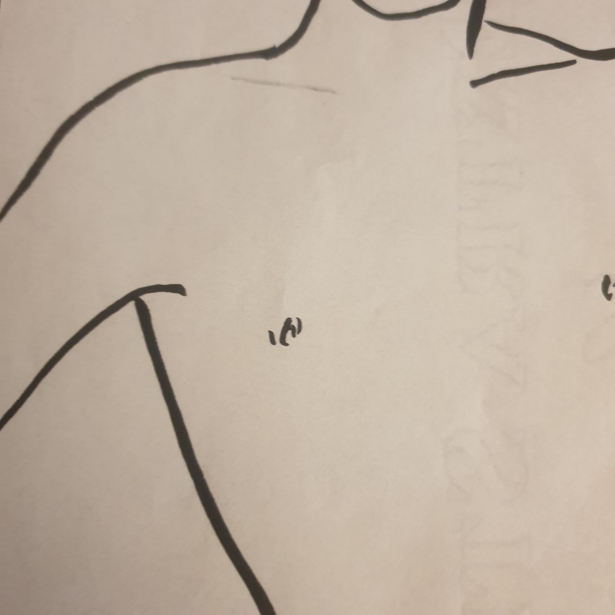 Maurice Van Moppès Original Bust Drawing Of A Man -photo-1
