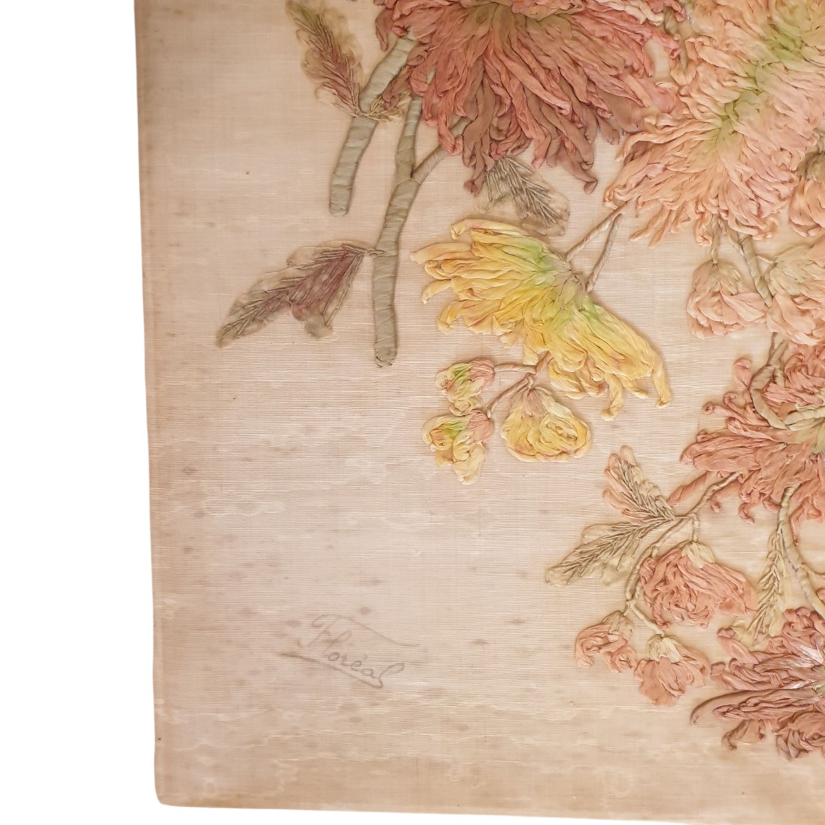 Large Chinese Silk Embroidery, 19th Century -photo-4