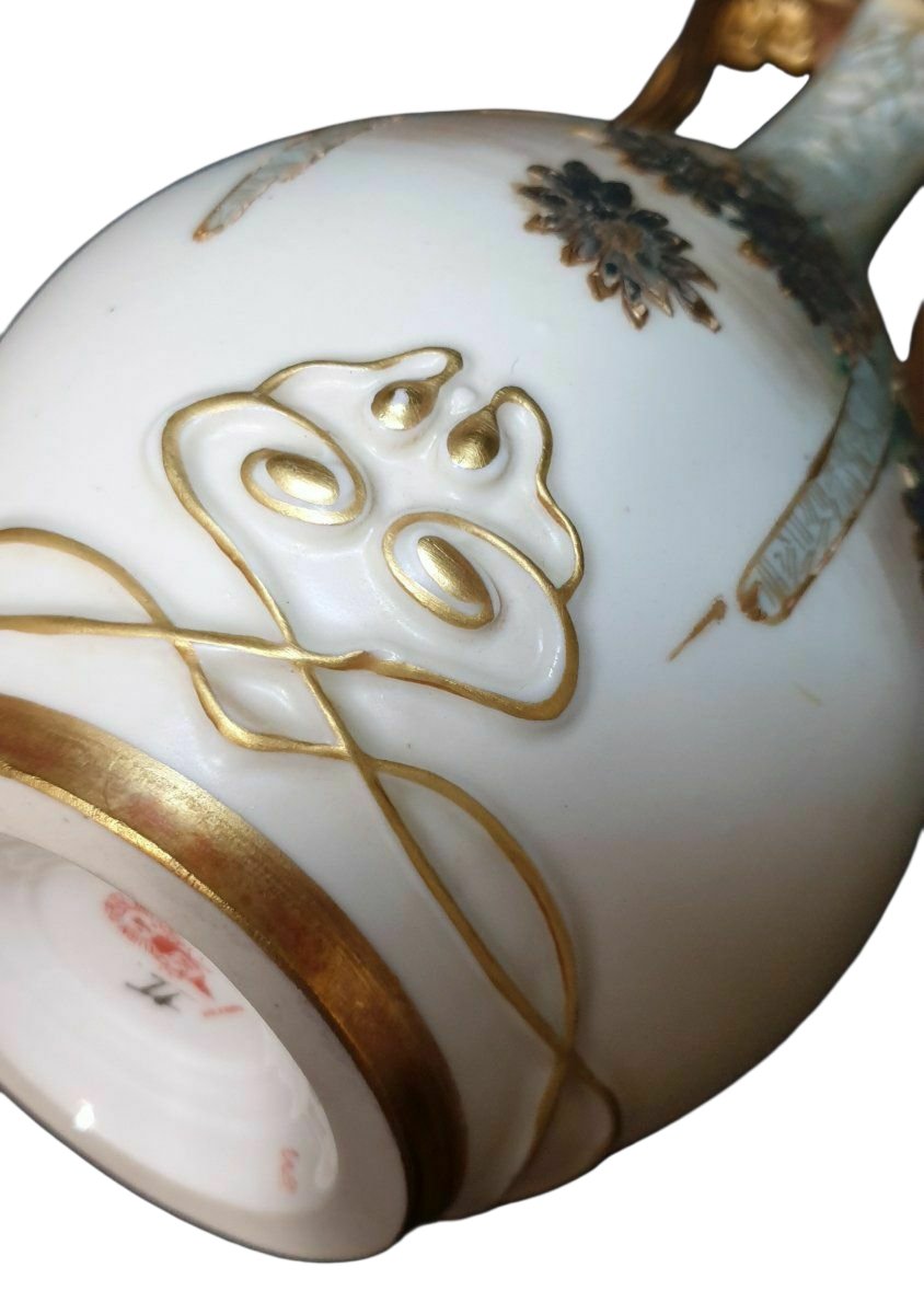 Riessner Stellmacher Kessel Ceramic Vase Circa 1900-photo-6