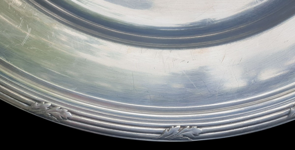 Grand plat de la maison Christofle diamètre 34,5 cm -photo-4