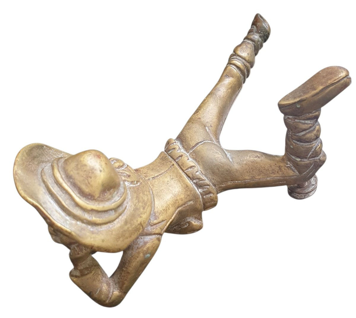 Young Boy Lying Down, Gilded Bronze -photo-4