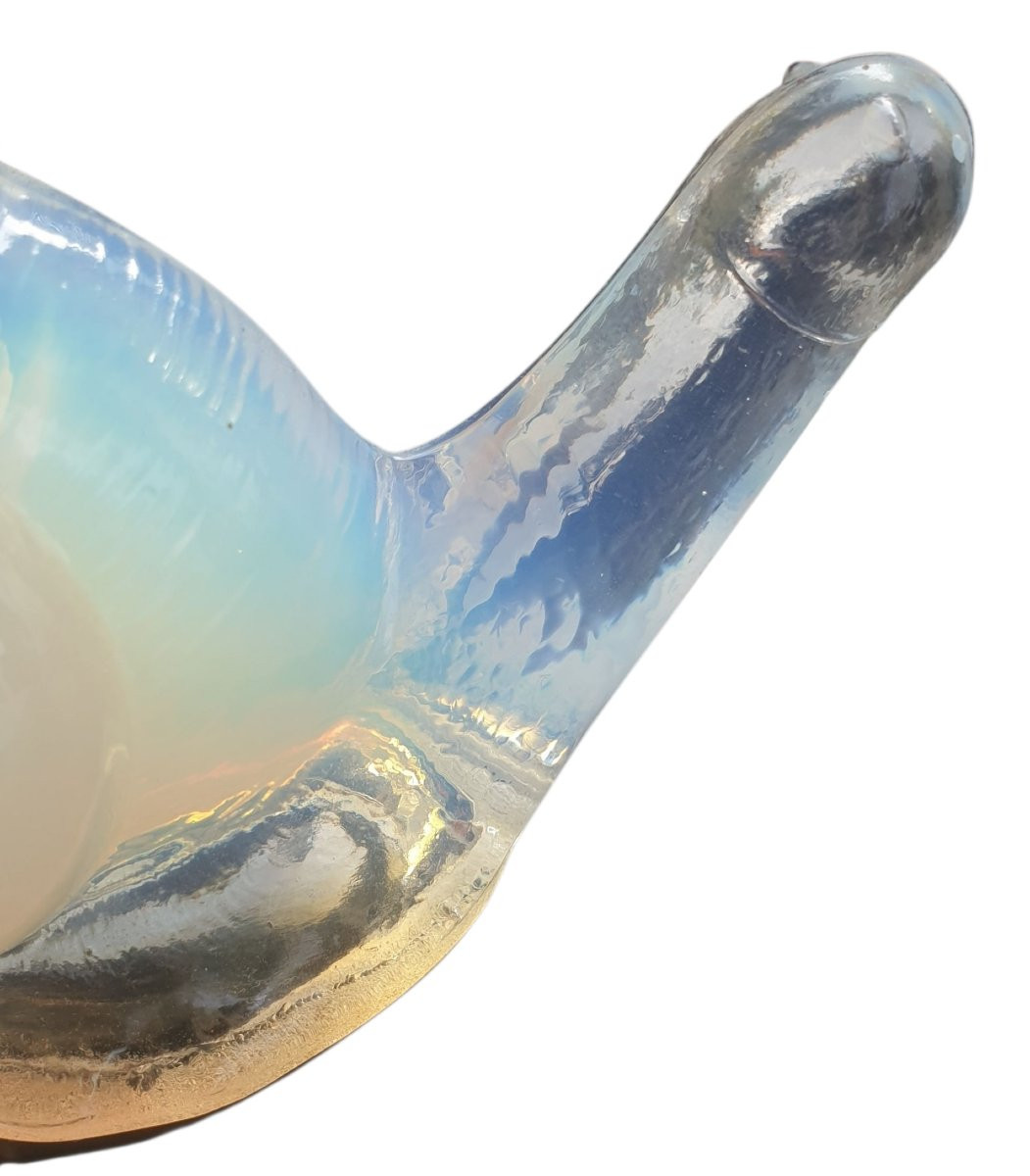 SABINO Porte-piques à escargot verre opalescent avec 10 piques-photo-1