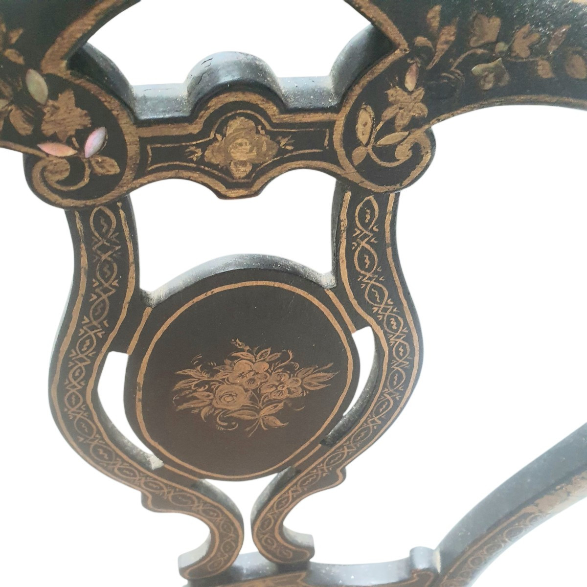 Low Chair Of The Late Napoleon III With Gilding -photo-3