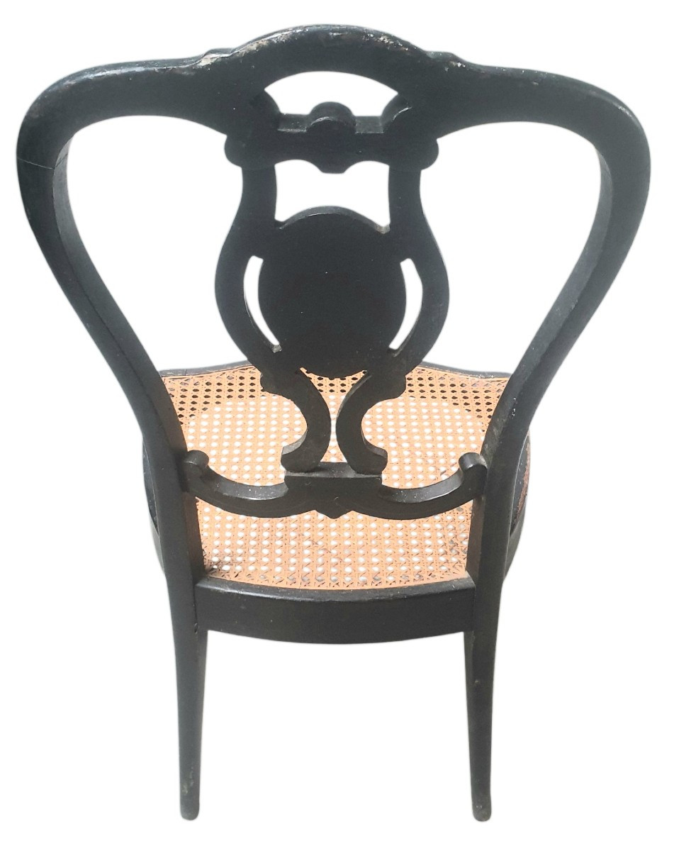 Low Chair Of The Late Napoleon III With Gilding -photo-1