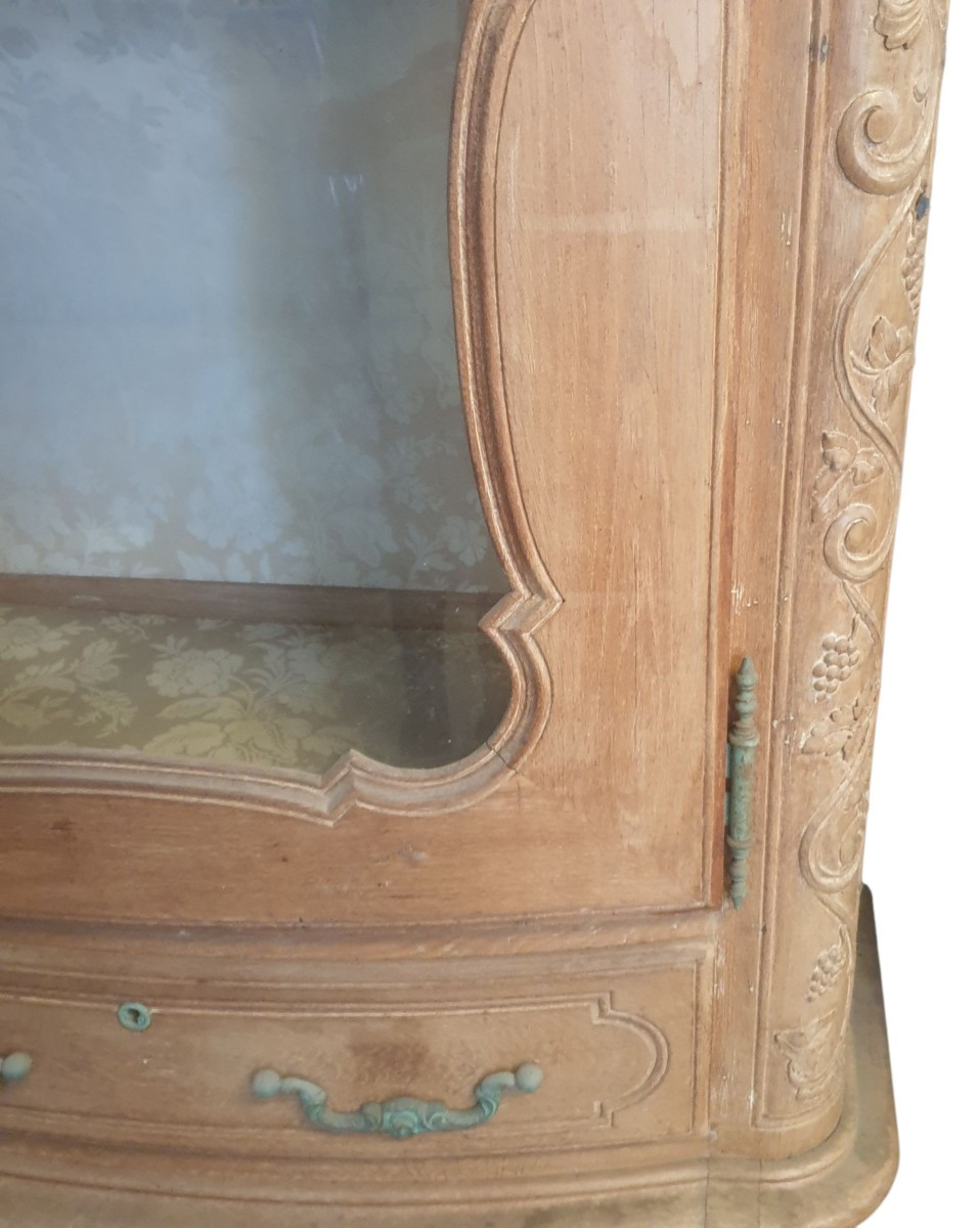 Vitrine argentier 1940 cérusé-photo-3