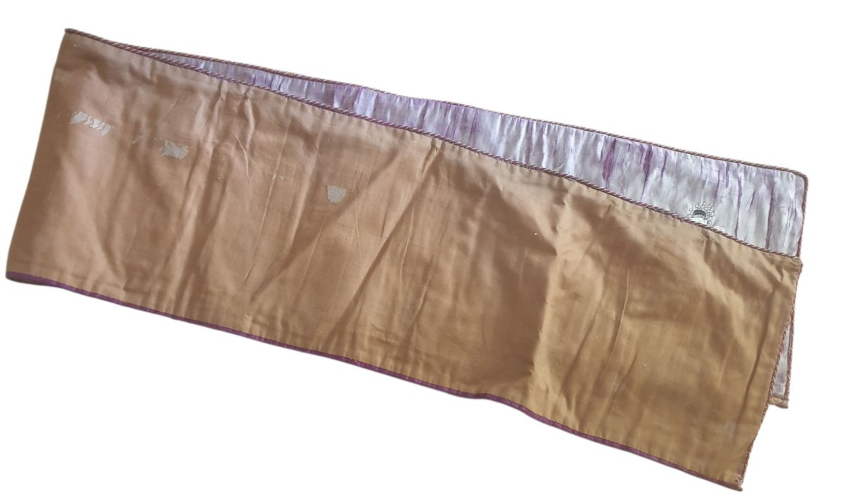 Chinese Altar Cloth Procession Embroidered On Silk Length 2.10 Meters 19th Century -photo-3