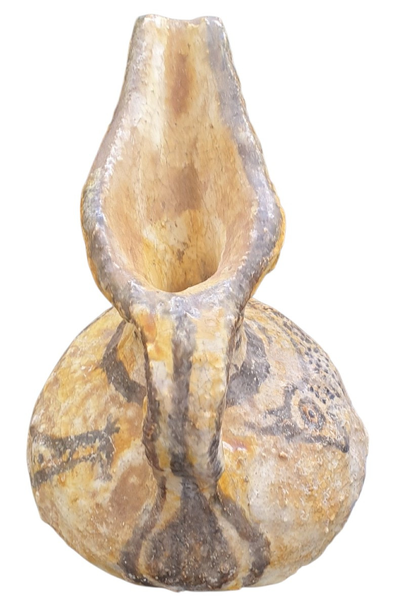 Stoneware Pitcher Signature To Decipher 20th Century -photo-3