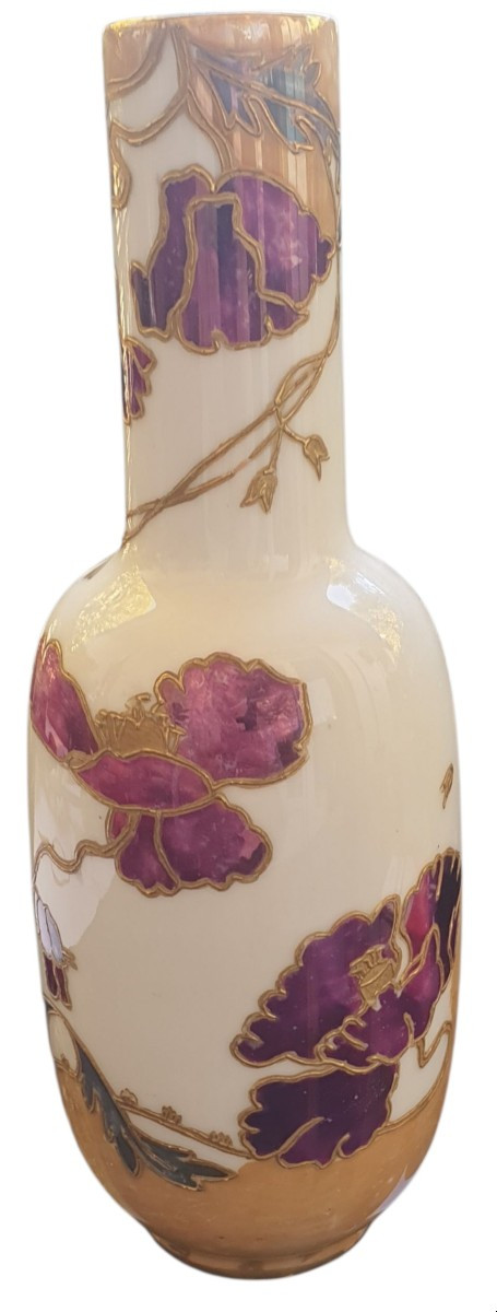 German Ludwigsburg Art Nouveau Porcelain Vase -photo-2