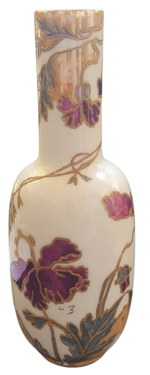 German Ludwigsburg Art Nouveau Porcelain Vase 