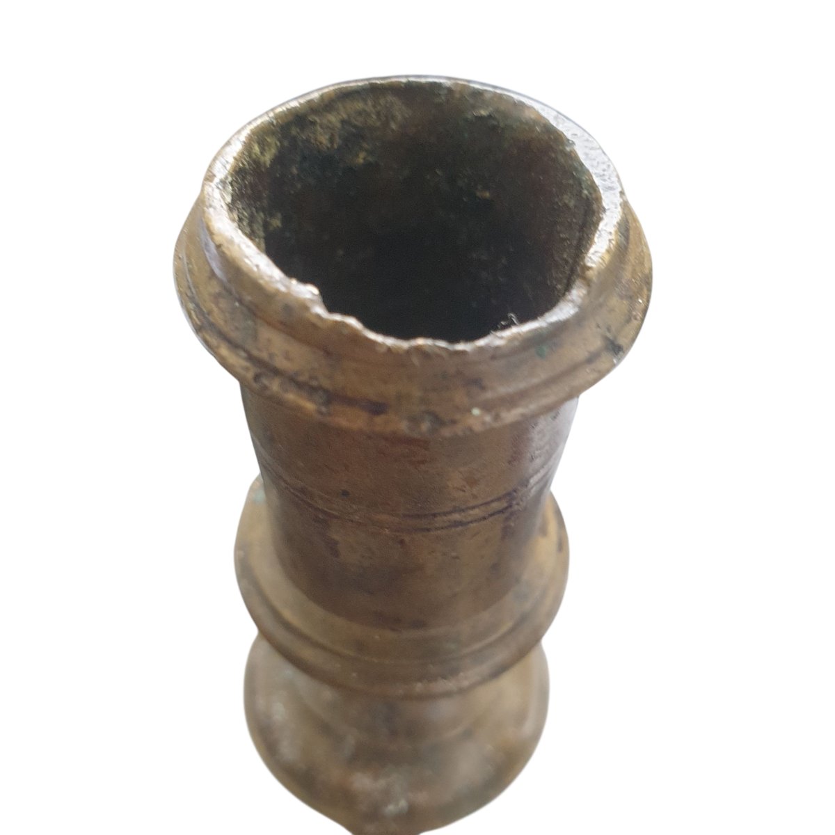 Bougeoir flambeau Haute Epoque bronze -photo-5
