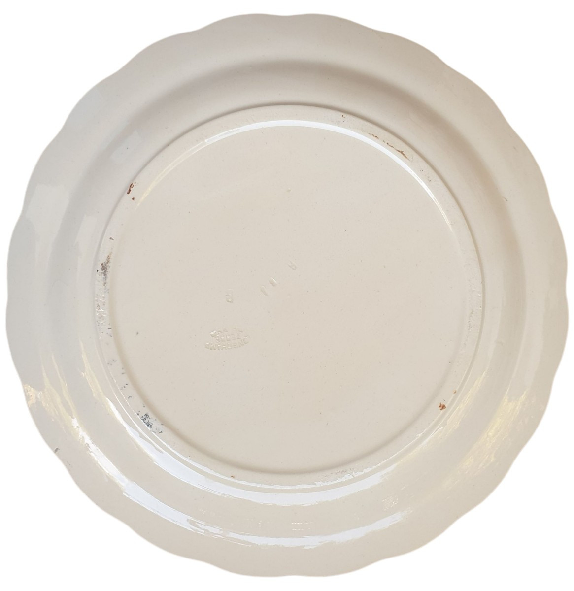 10 Longchamp Terre De Fer Asparagus Plates In Earthenware And Antique Slip, 19th Century -photo-2