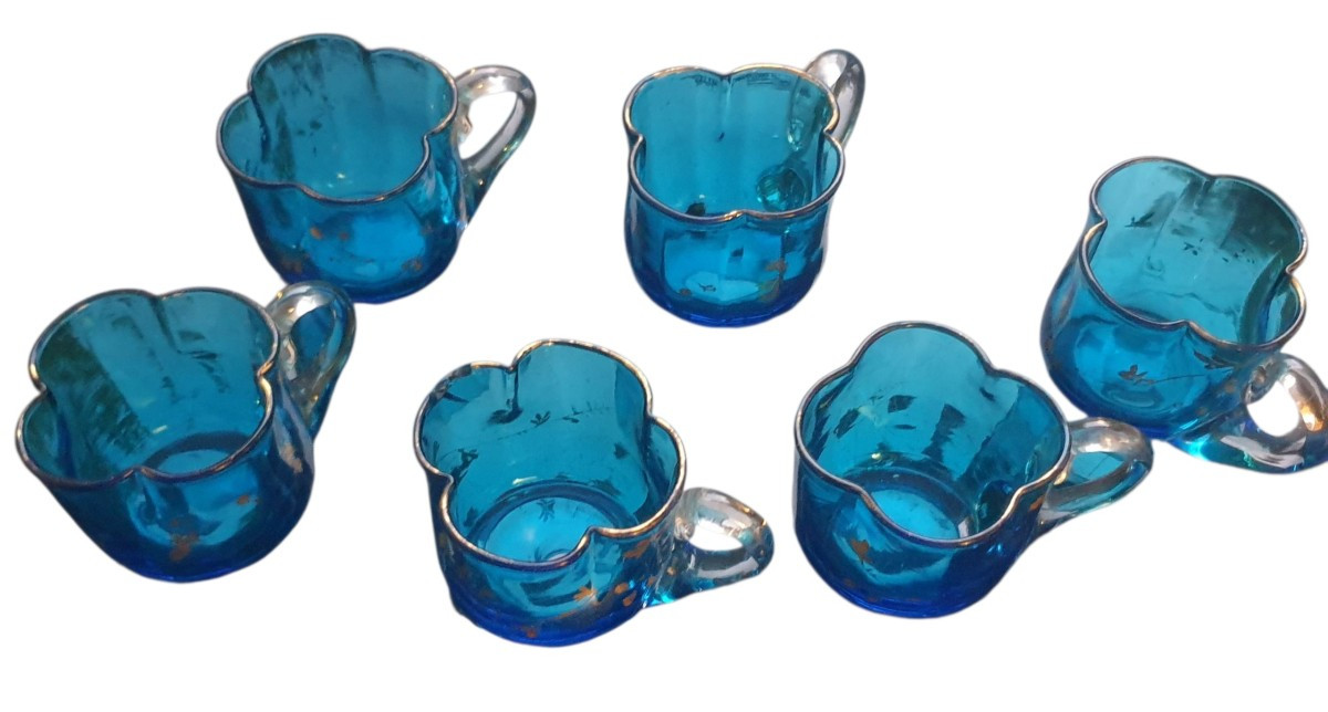 8-piece Liqueur Set Circa 1900-photo-2