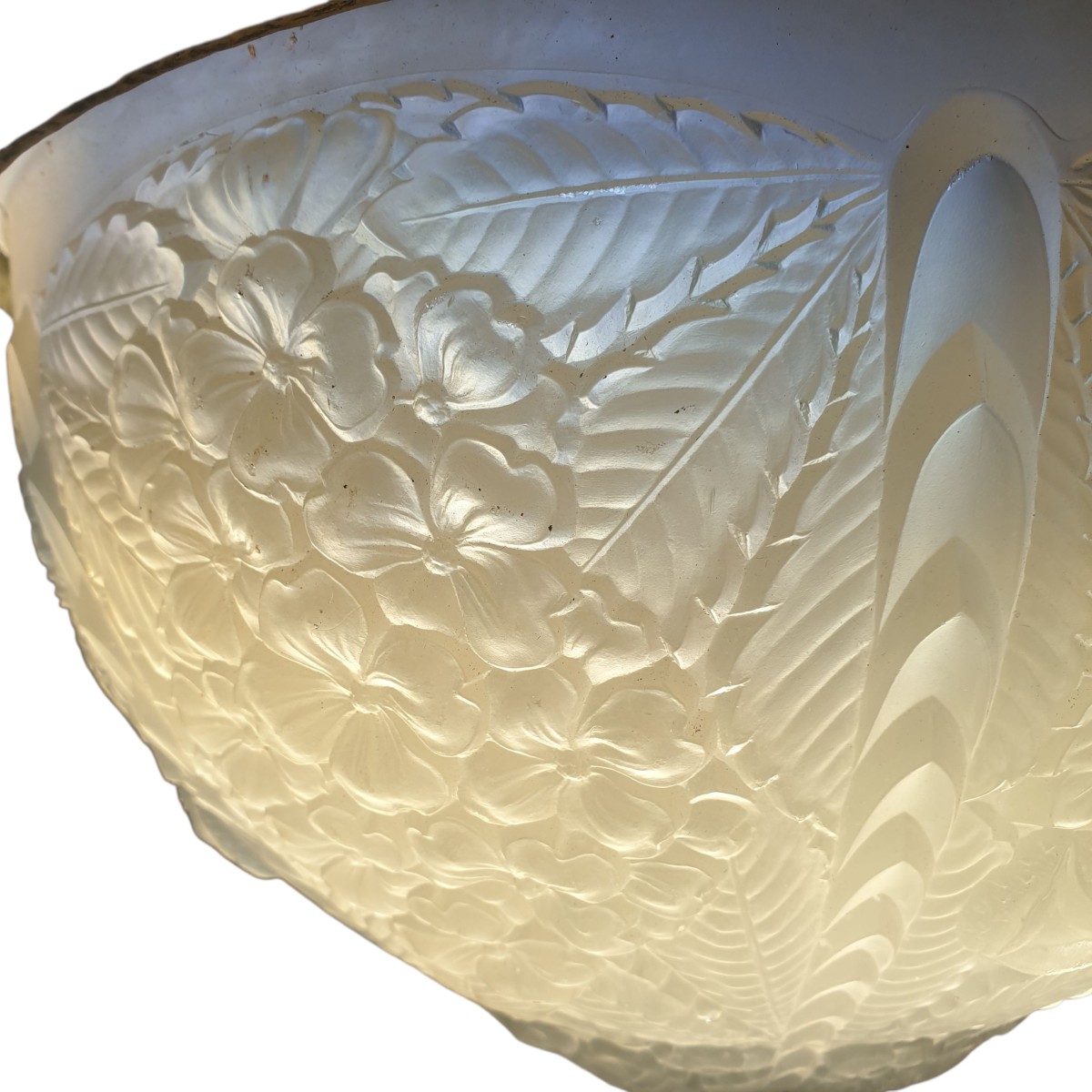 Art Deco Chandelier In The Style Of Lalique -photo-4