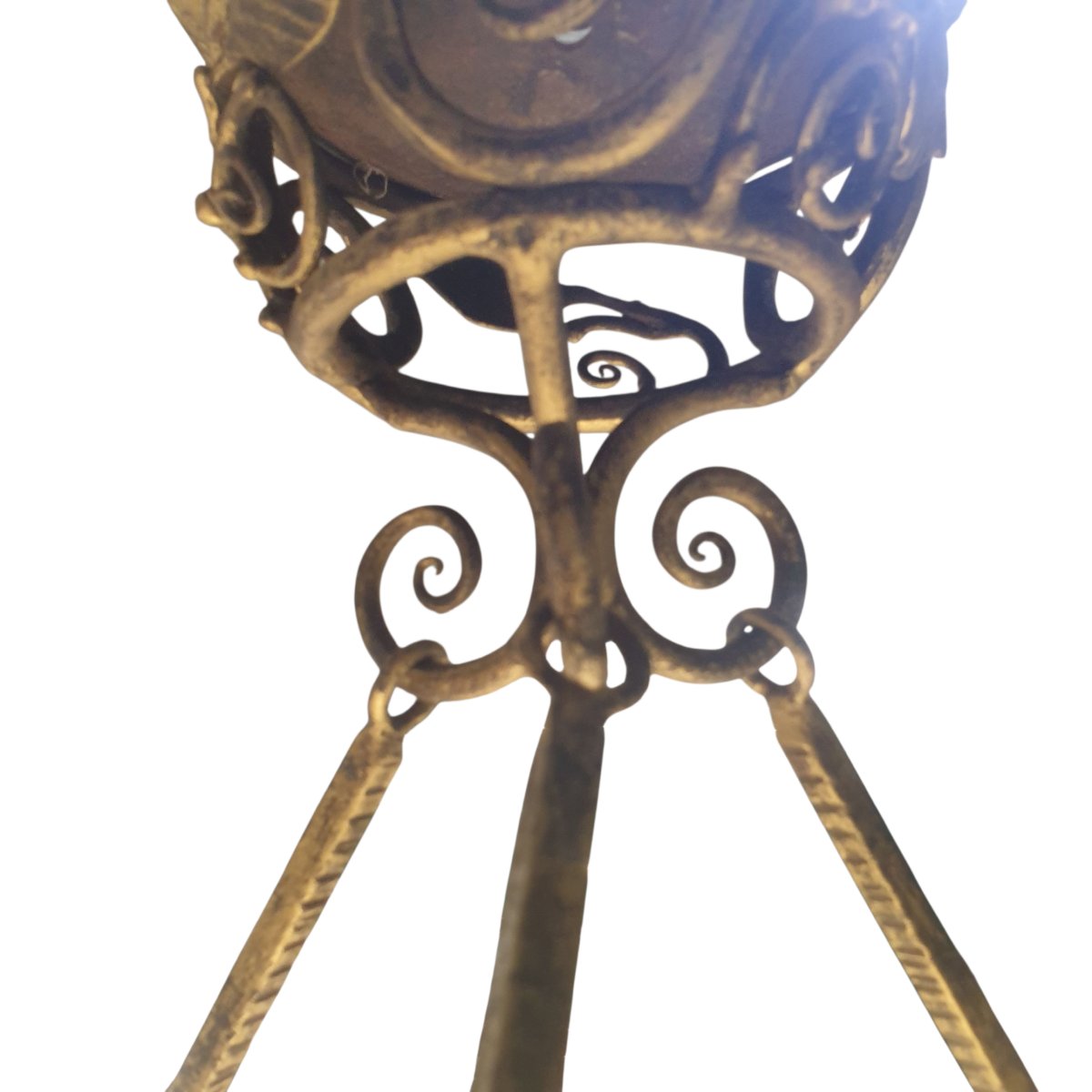 Art Deco Chandelier In The Style Of Lalique -photo-3