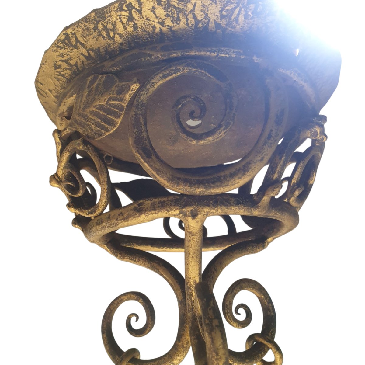 Art Deco Chandelier In The Style Of Lalique -photo-4