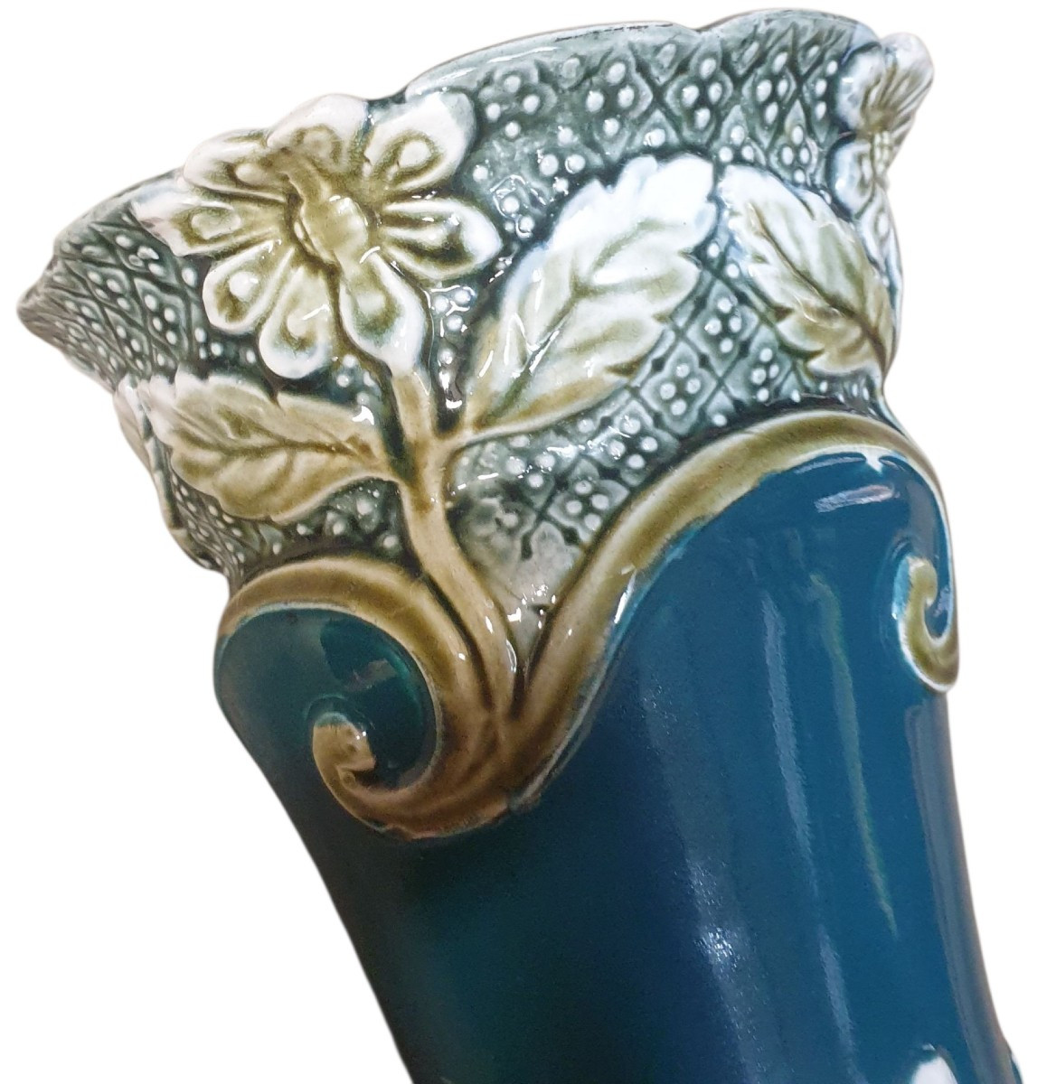 Paire de vases barbotine Gustave de bruyn -photo-4