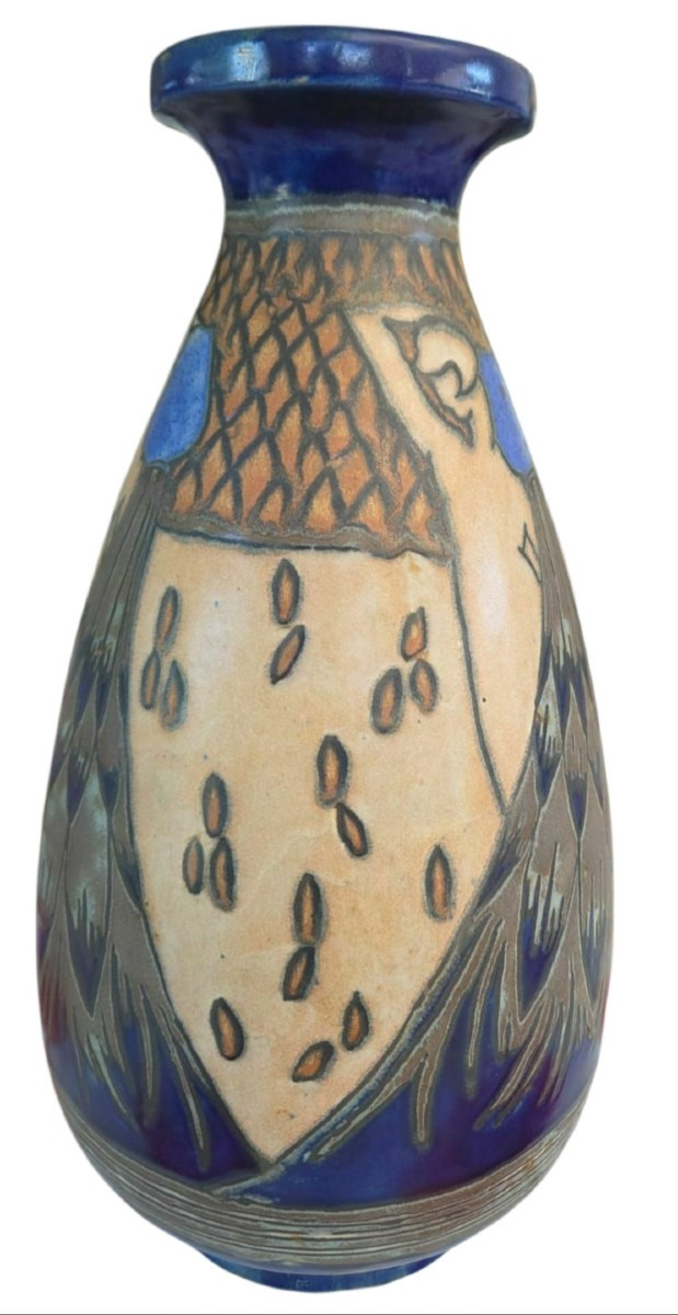 Quimper Odeta Vase Circa 1930 -photo-2