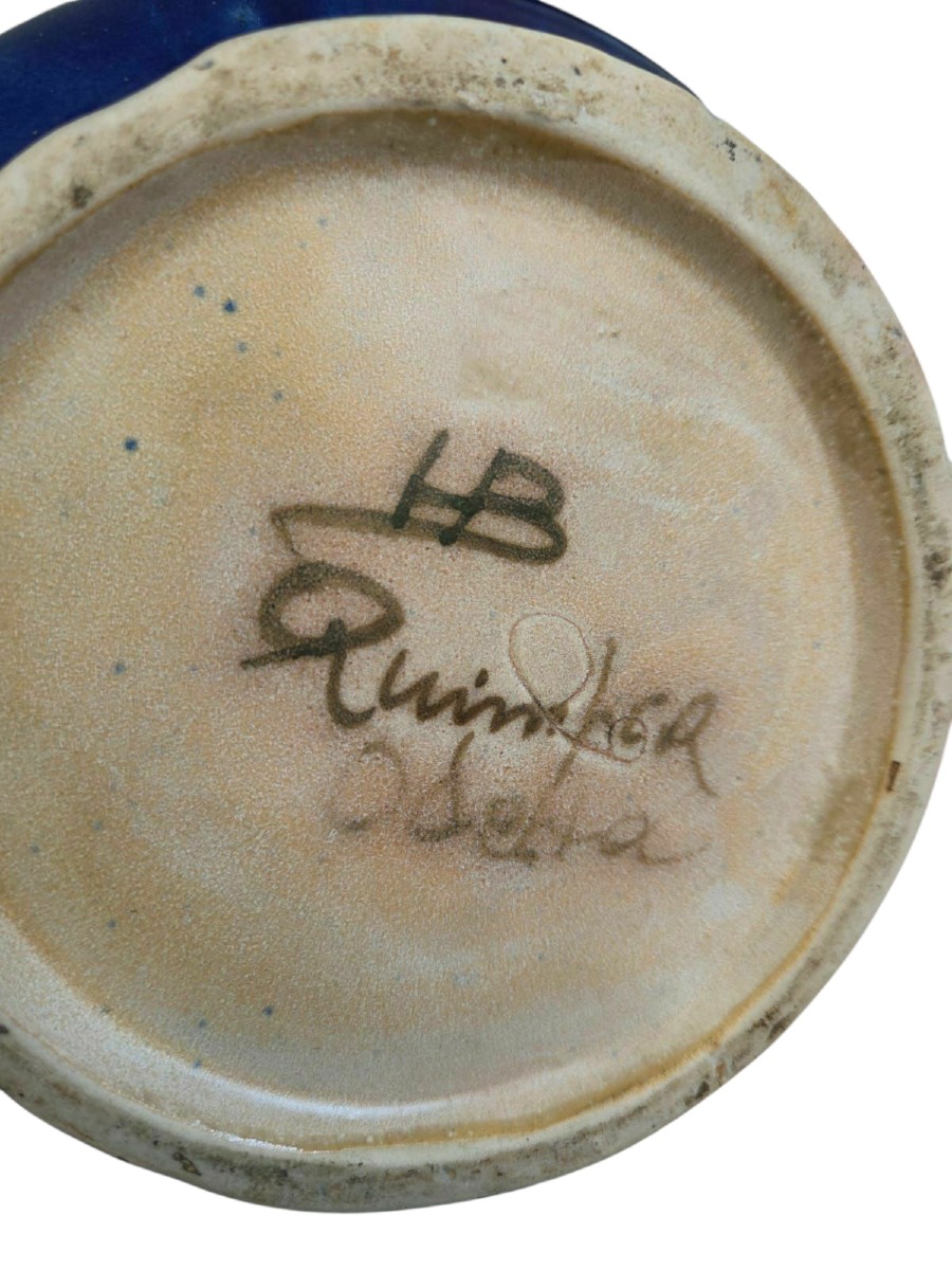 Quimper Odeta Vase Circa 1930 -photo-3