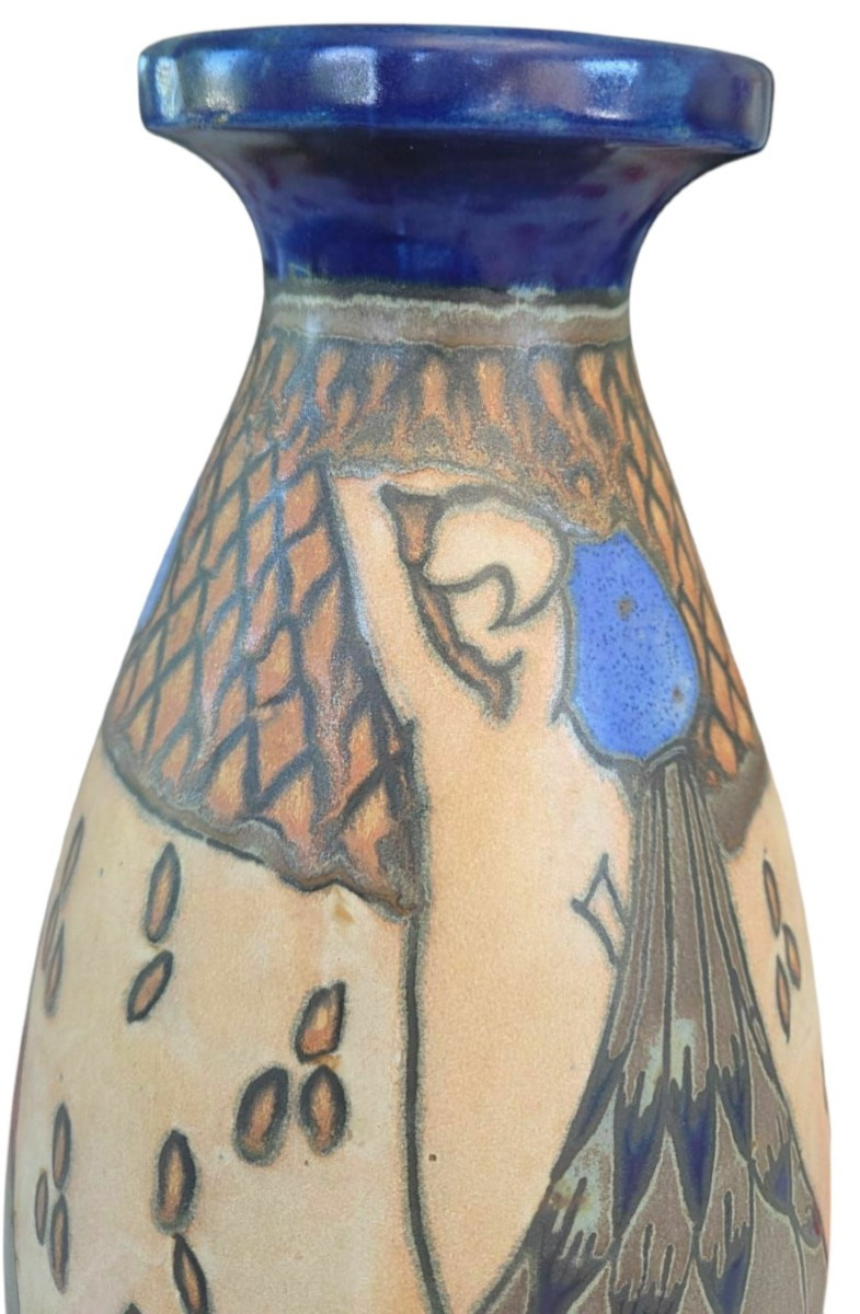 Quimper Odeta Vase Circa 1930 
