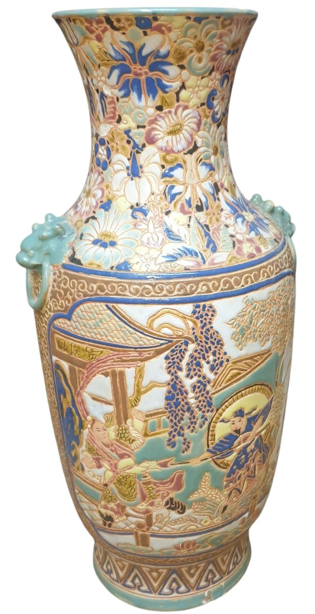 Important vase asiatiques émaillé chine XXÈME -photo-3