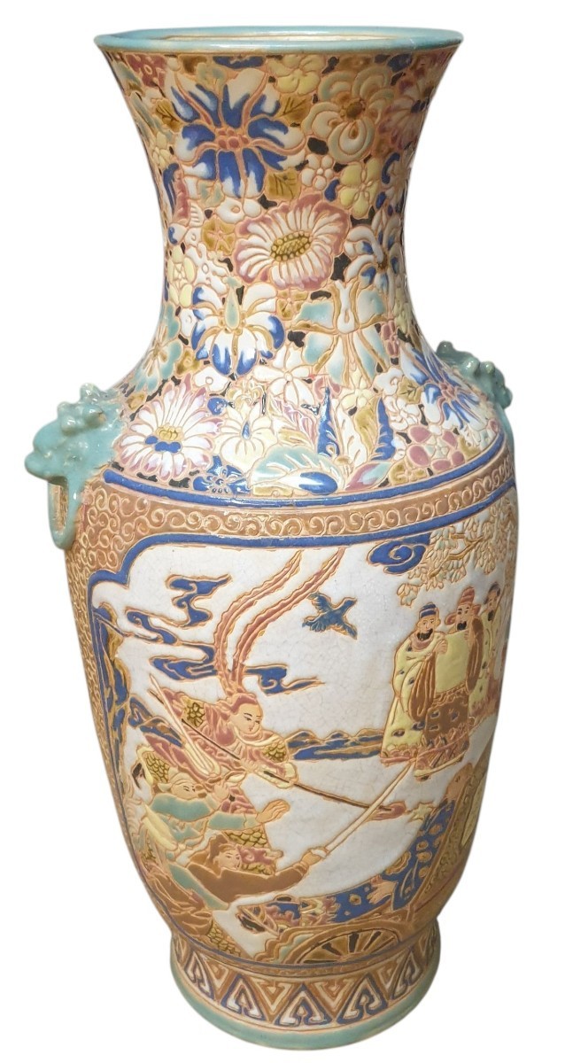Important vase asiatiques émaillé chine XXÈME 