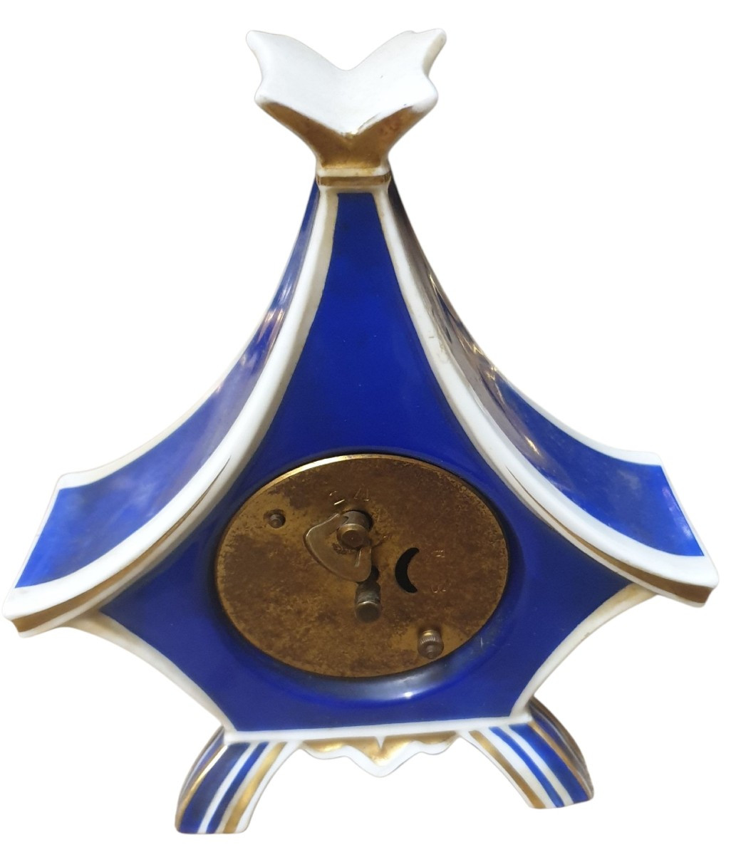 Rosenthal Porcelain Table Clock, 20th Century, Circa 1940 -photo-3