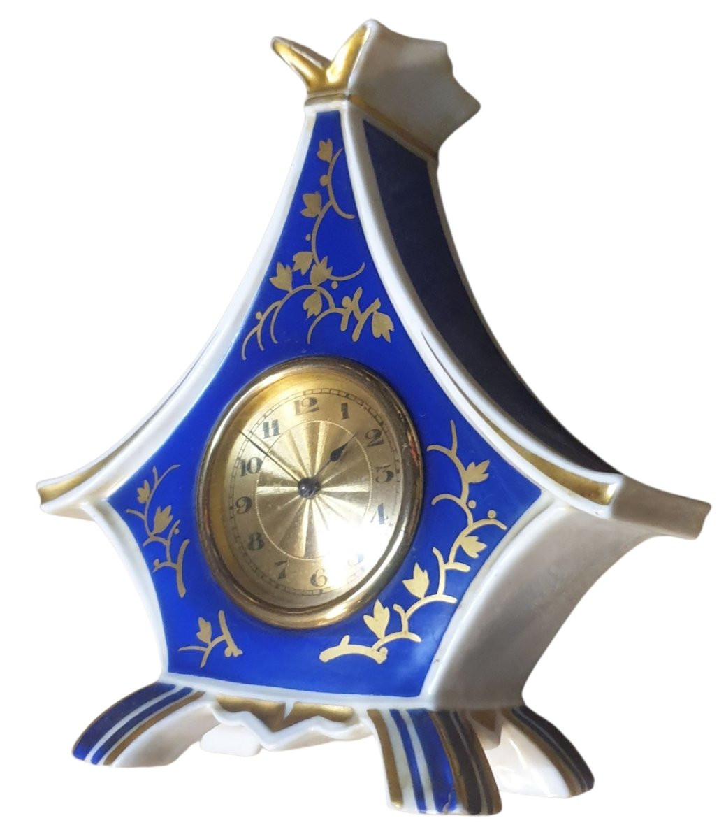 Rosenthal Porcelain Table Clock, 20th Century, Circa 1940 -photo-6