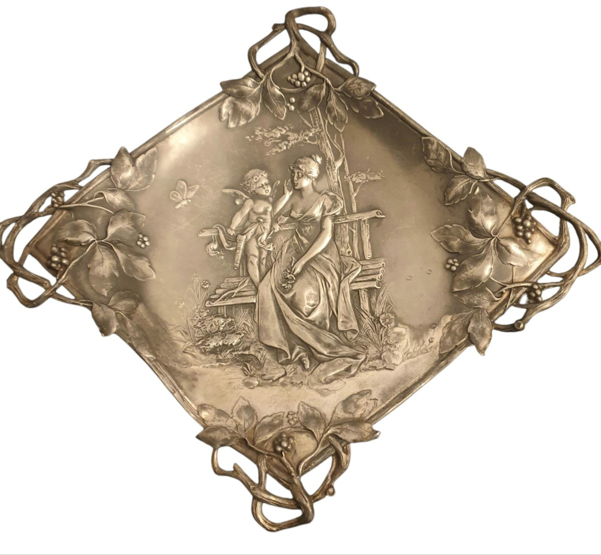 Art nouveau grande coupe plateau  WMF 