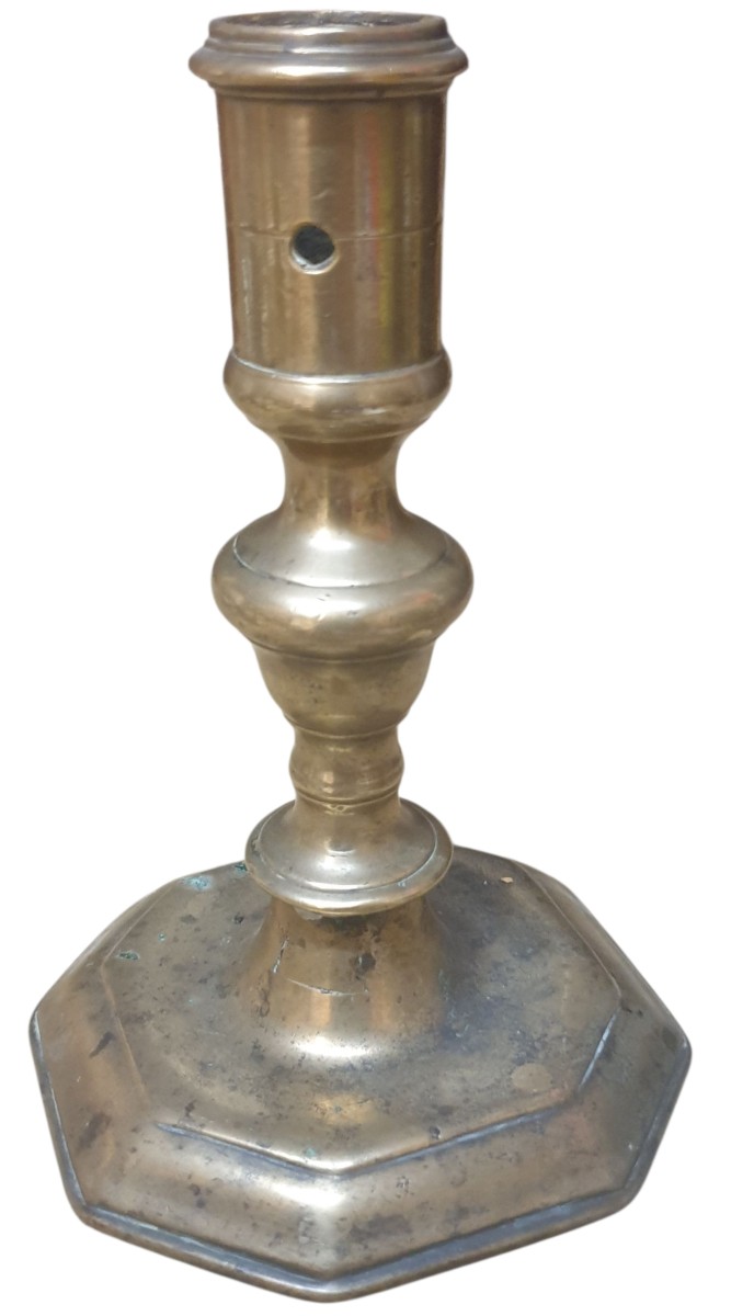 Haute Epoque Bronze Candle Holder 