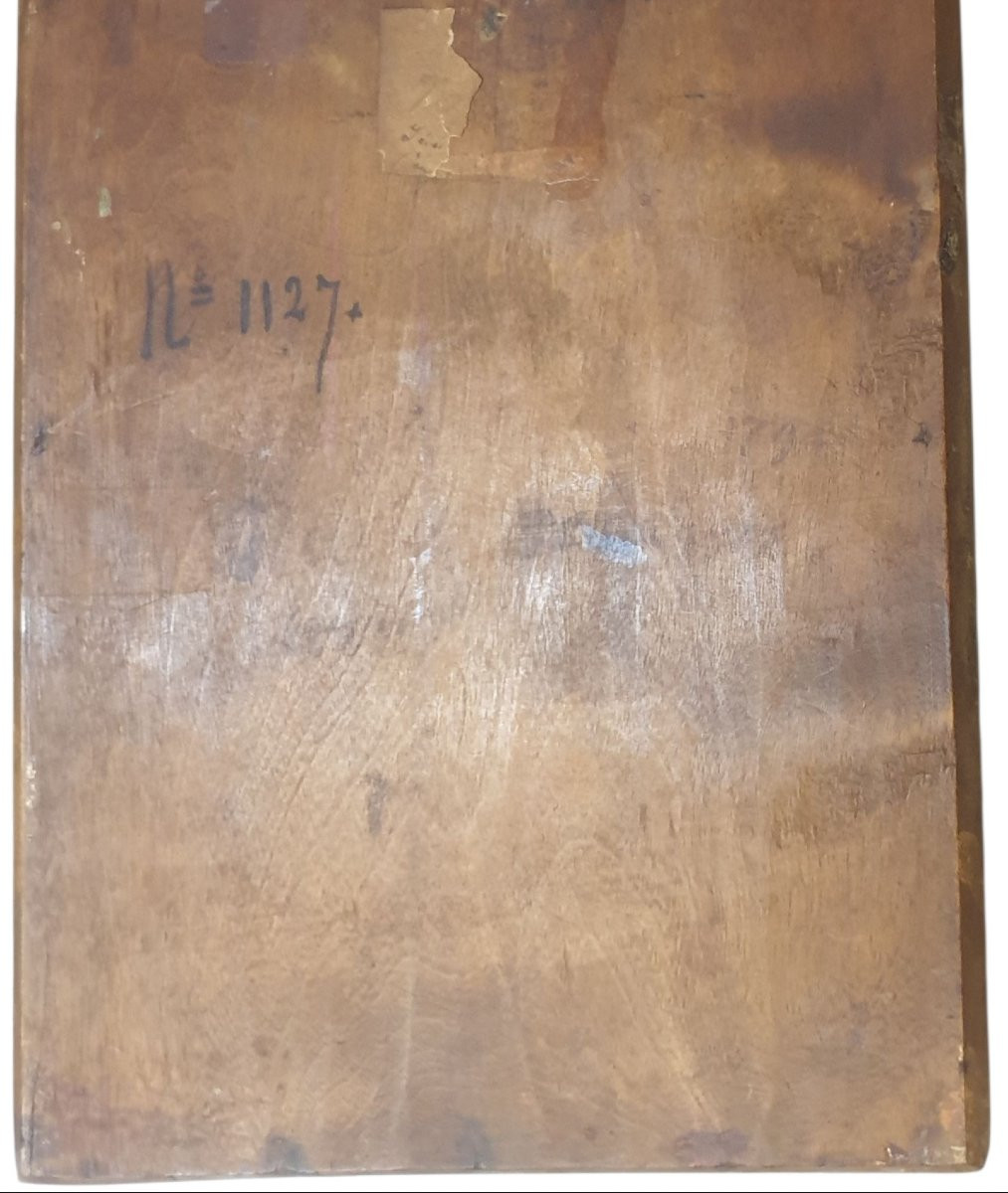 Saint Cecilia With Children Oil On Panel -photo-2