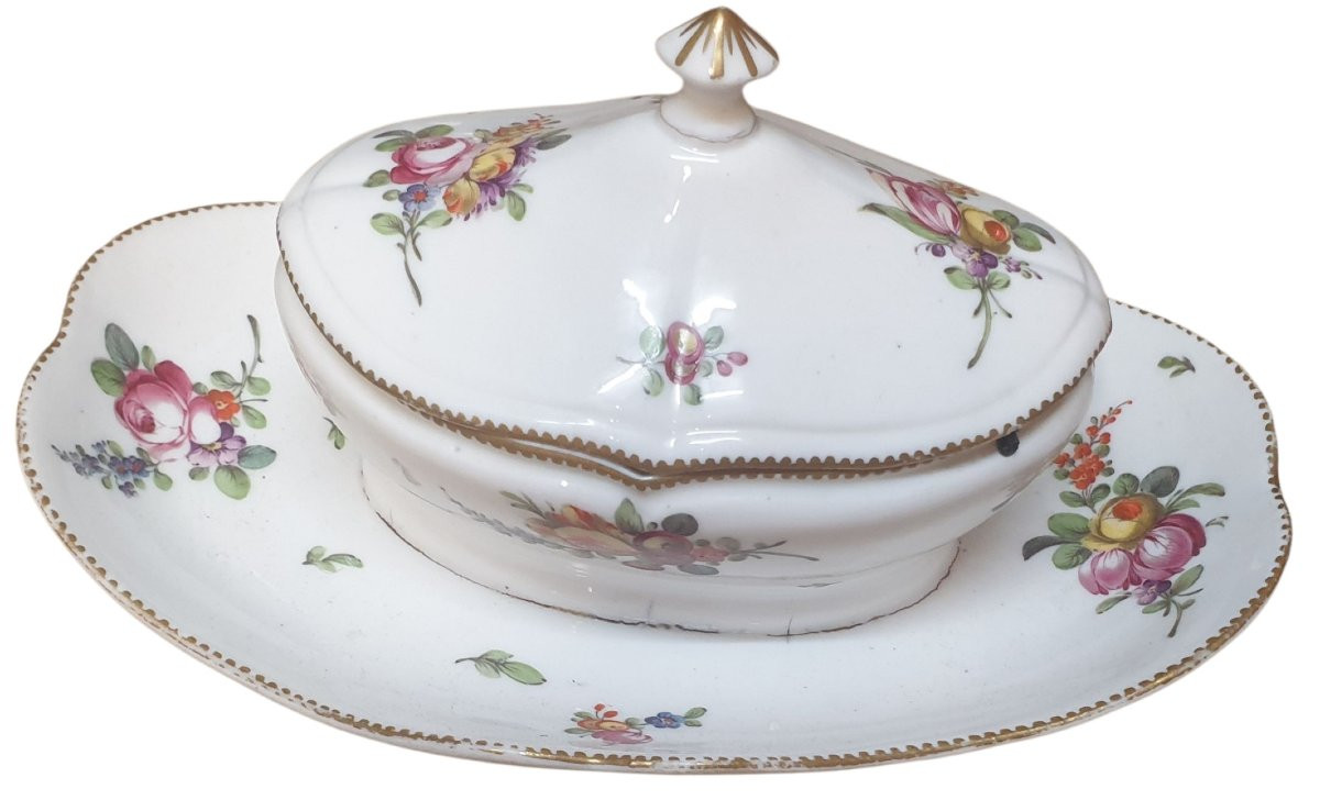 Saucière porcelaine ou sucrier 18eme -photo-8