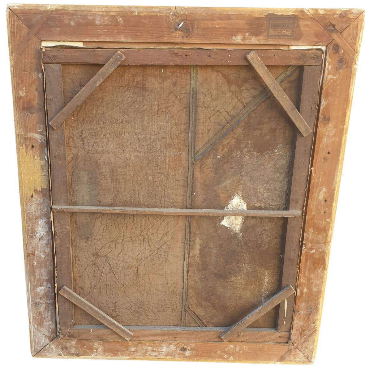 Huile sur toile femme et enfant 18eme  Bordeaux 1787-photo-1