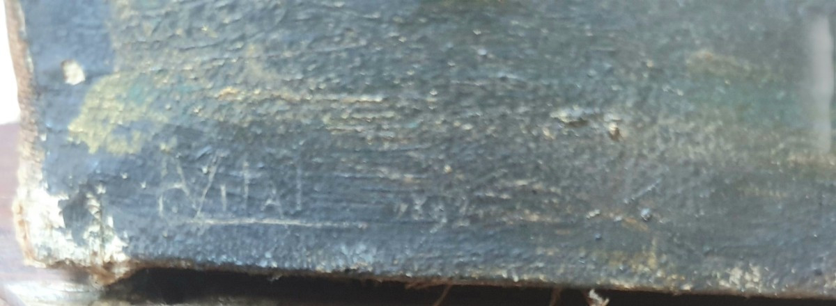 Oil On Canvas, Probably Swiss, 1892-photo-3