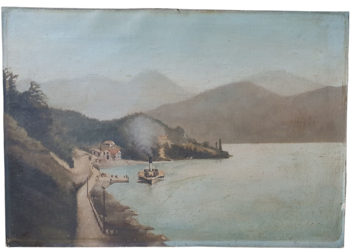 Oil On Canvas, Probably Swiss, 1892-photo-4