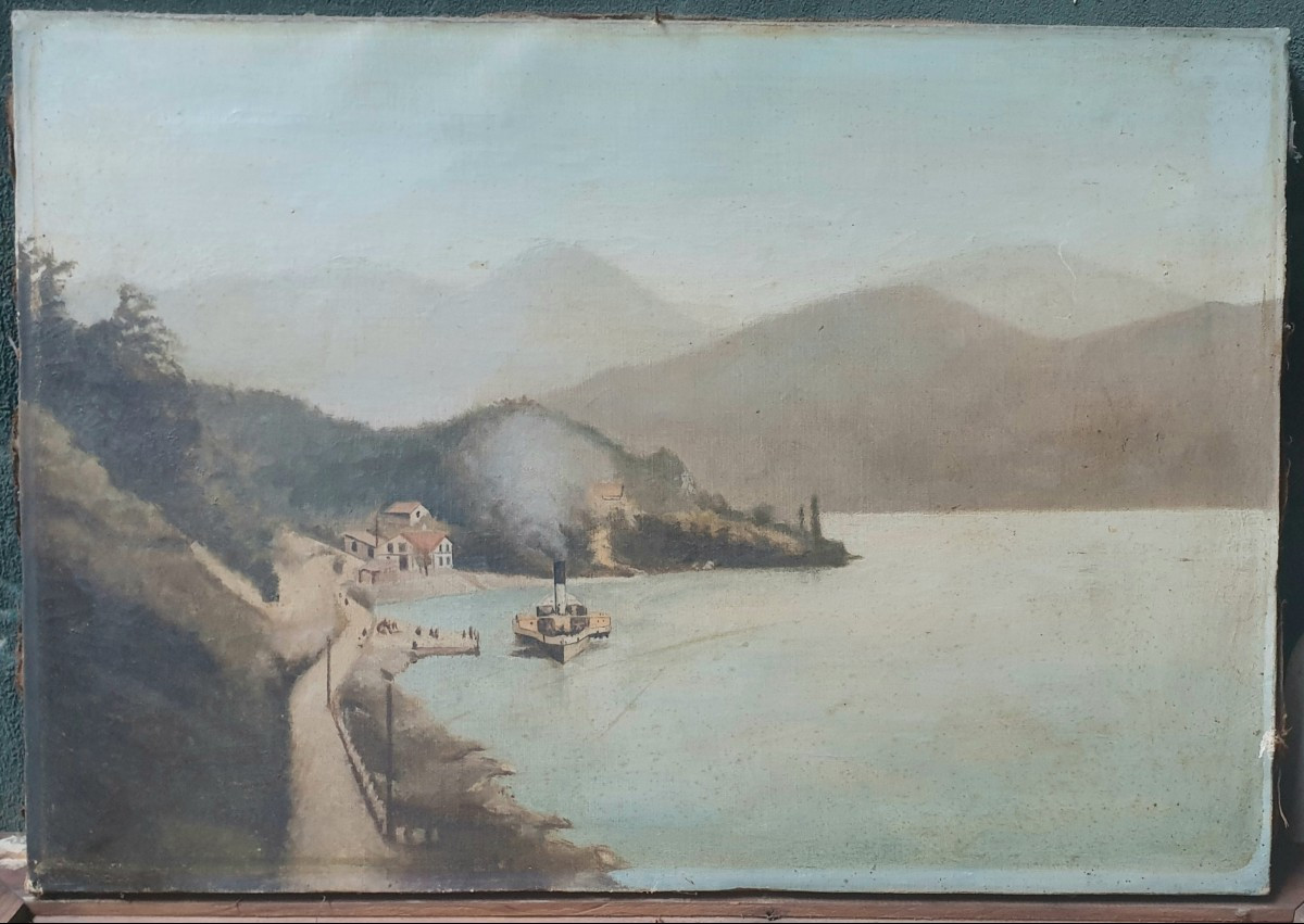 Oil On Canvas, Probably Swiss, 1892