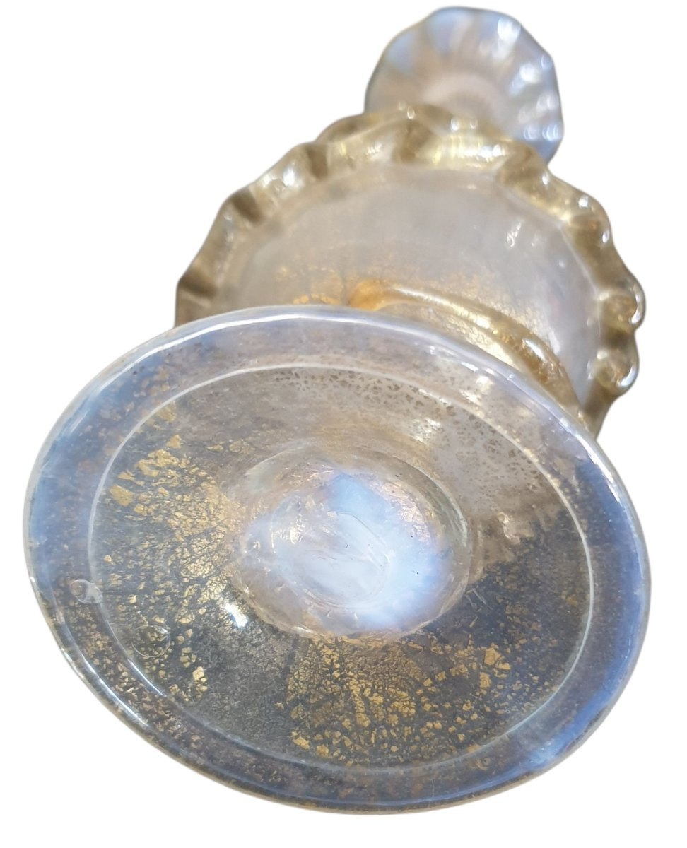 Murano par Salviati & Company pailete d'or et opalescent vers 1880-photo-2