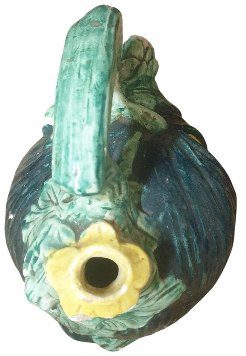 Ceramic Melon Pitcher From Manises, Spain, Circa 1960-1970 -photo-2