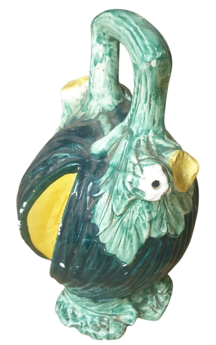 Ceramic Melon Pitcher From Manises, Spain, Circa 1960-1970 -photo-5