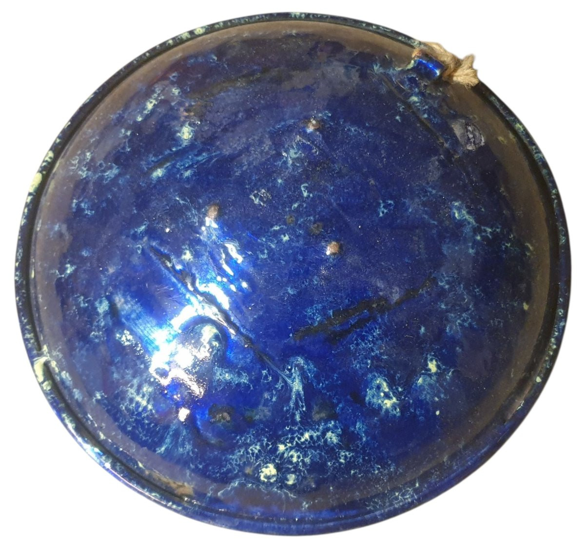 Plateau artisanal en cuivre émaillé du milieu du siècle dernier par Capo Esmaltes circa -photo-1