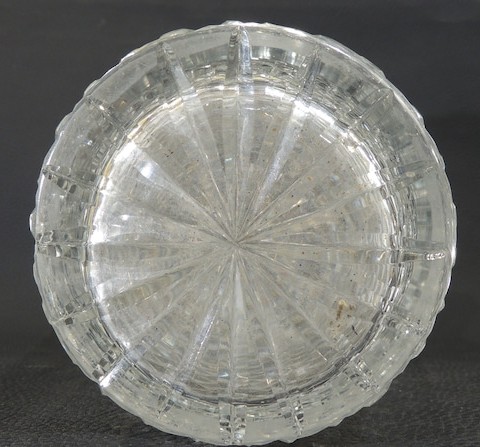 Important Saint Louis Baluster Vase In Diamond-cut Crystal H 27 Cm-photo-2