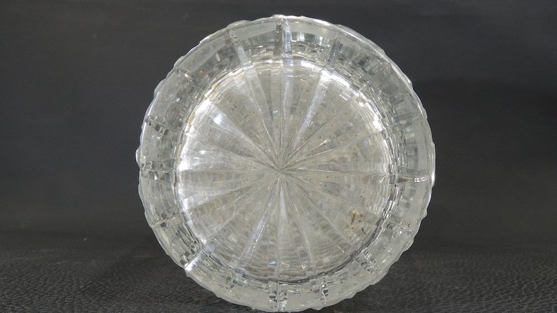 Important Saint Louis Baluster Vase In Diamond-cut Crystal H 27 Cm-photo-7