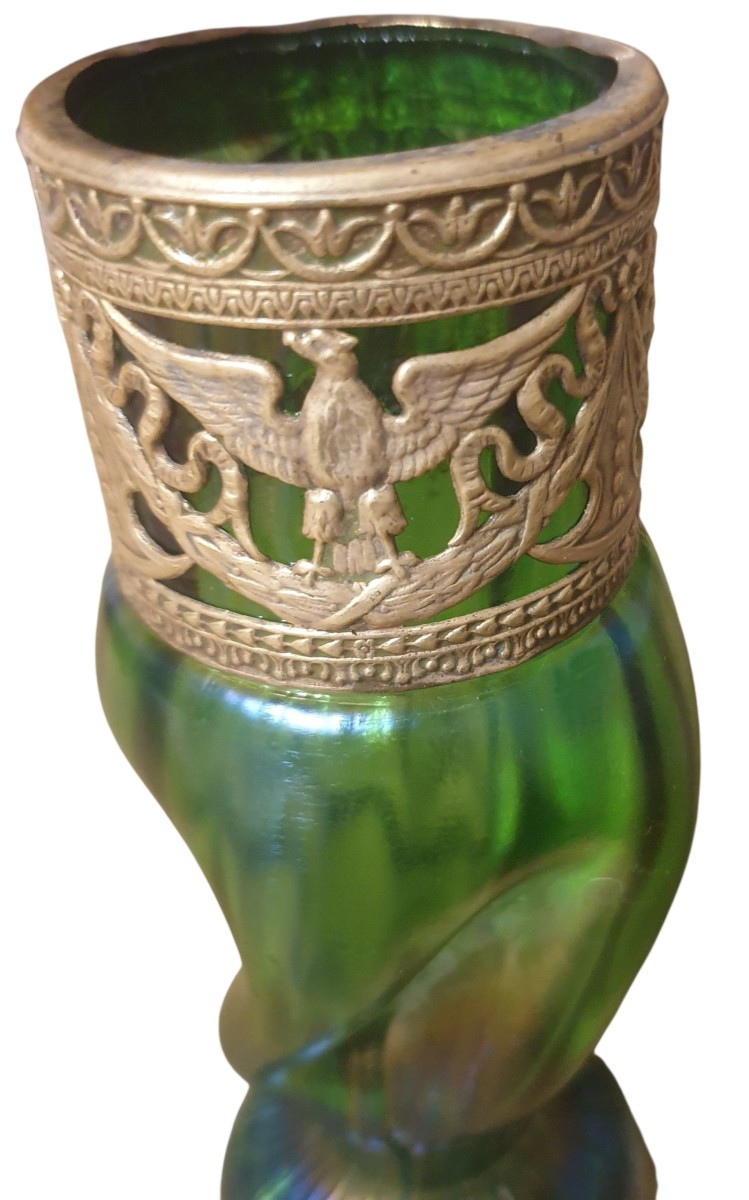 Loetz vase Art Nouveau  irisé-photo-3