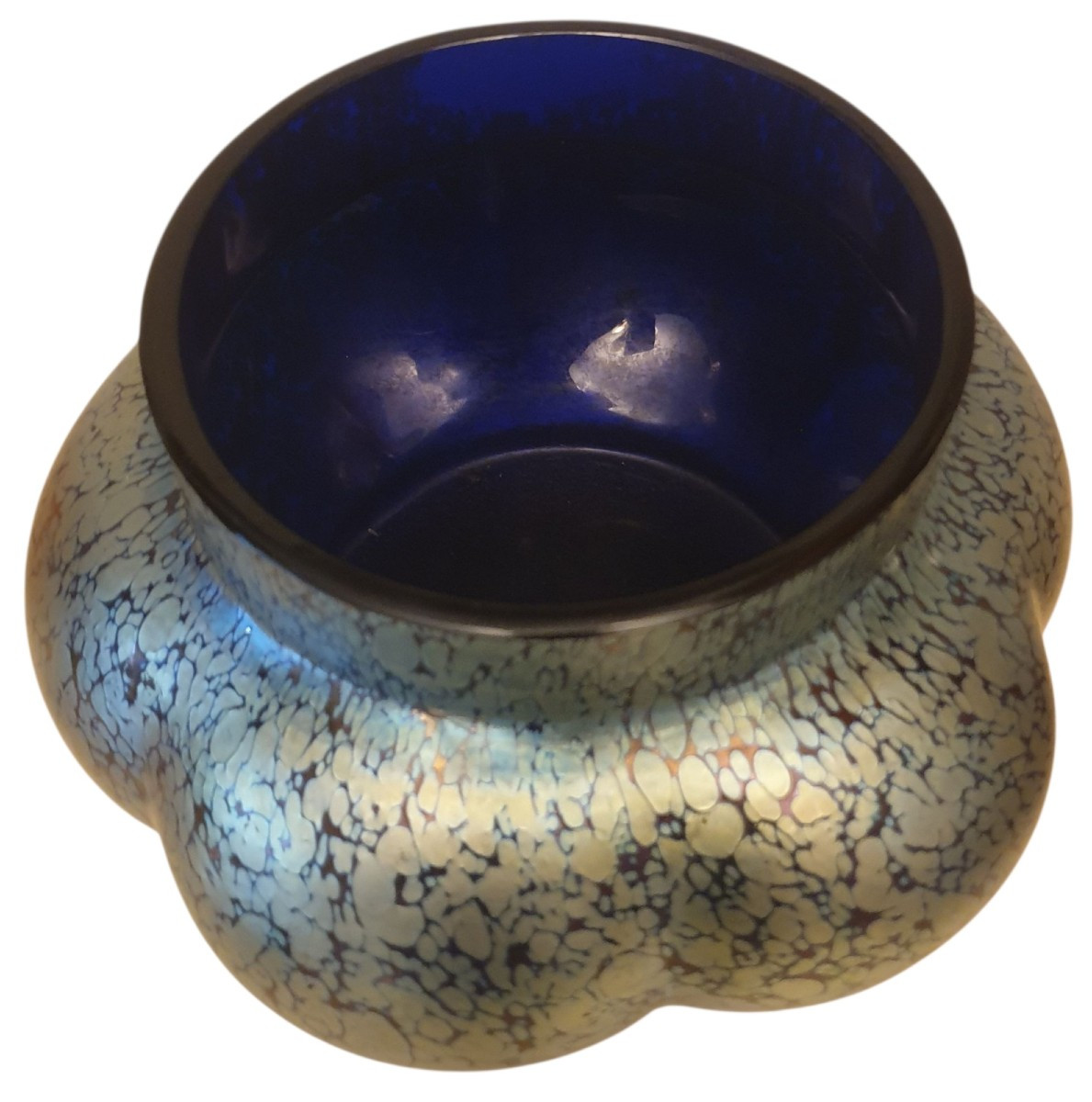 Loetz Butterfly Vase, Swollen And Polylobed, Iridescent -photo-2