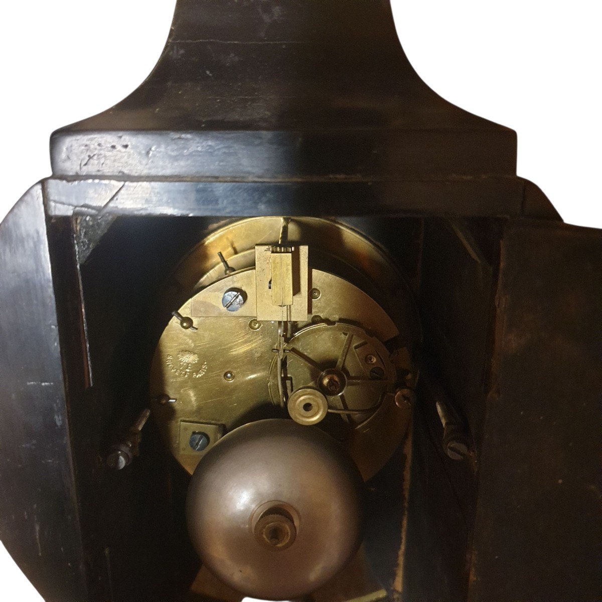 Napoleon III Clock With Tortoiseshell Marquetry, Brass And Gilt Bronze -photo-5