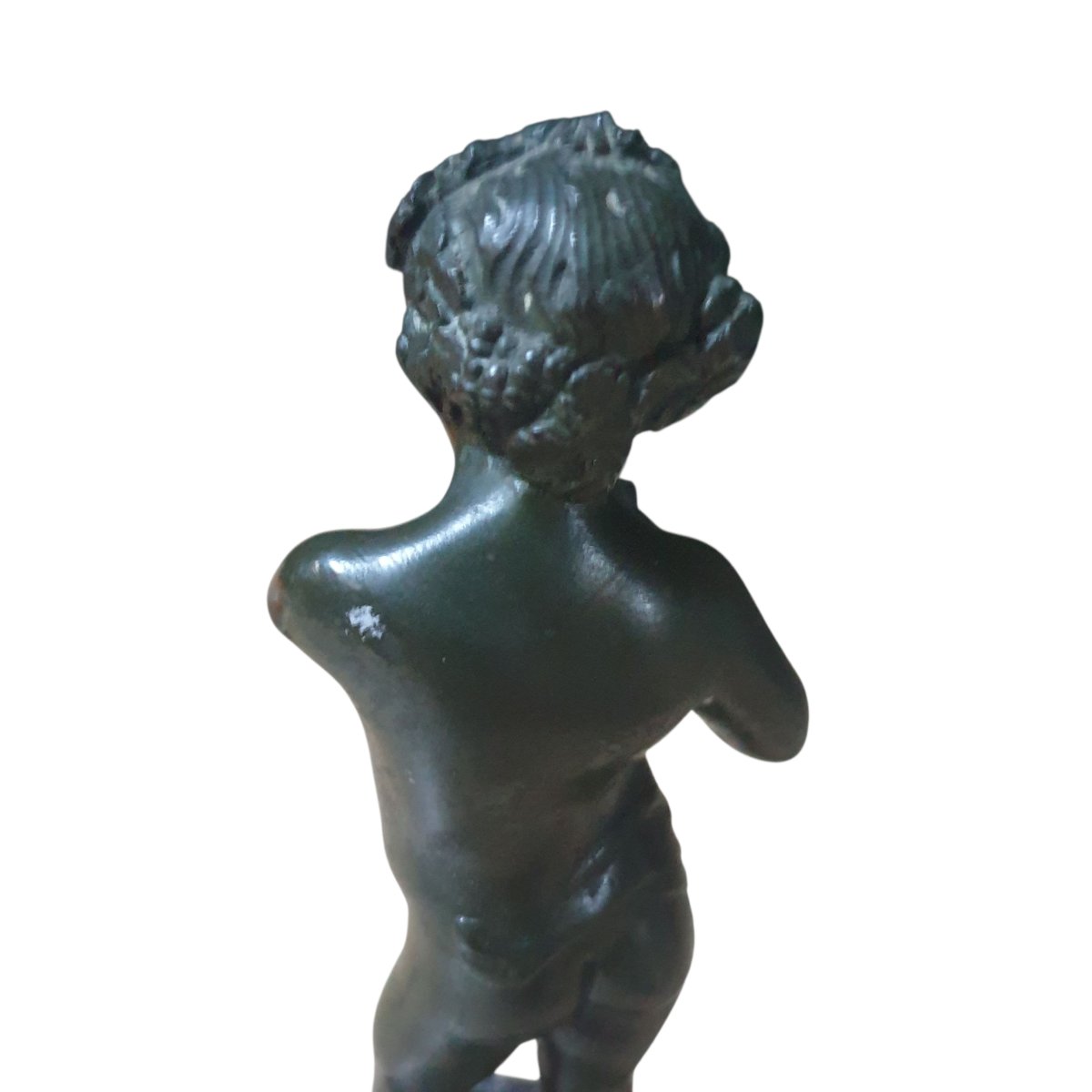 Clodion Bronze Sculpture Of A Child Playing The Pan Flute-photo-6