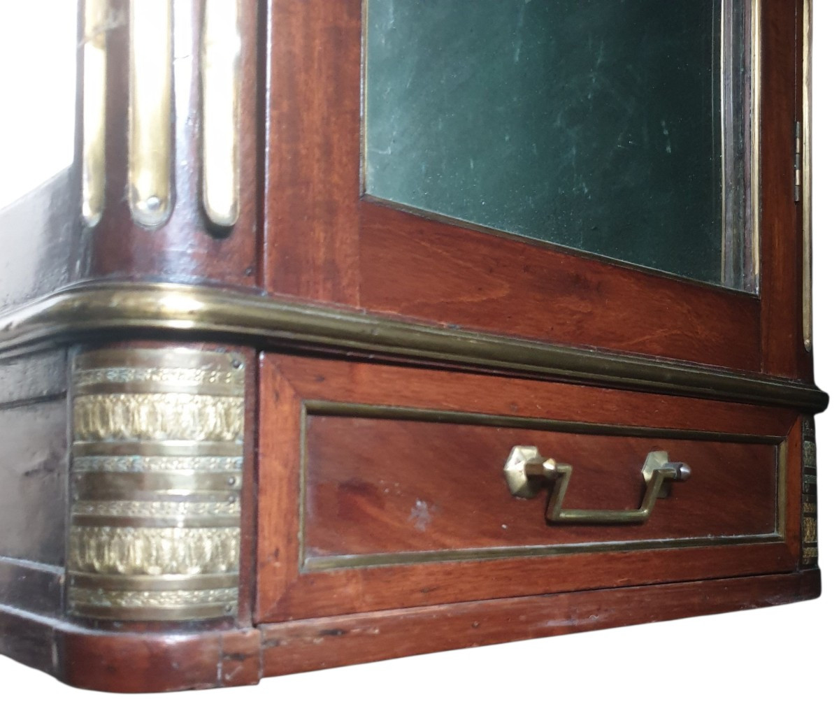 Petite vitrine époque louis XVI en Acajou -photo-3