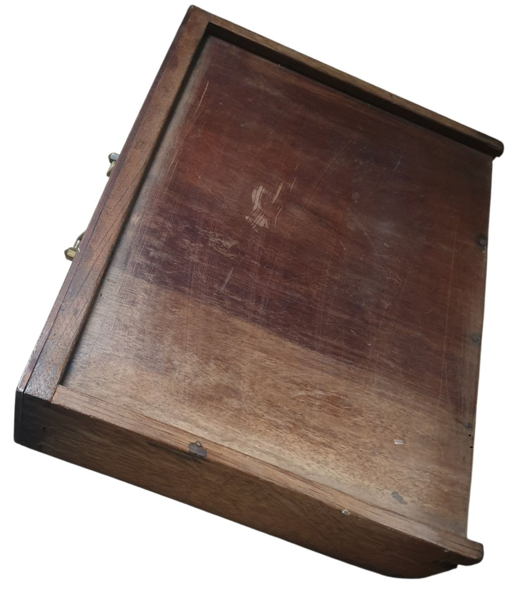 Petite vitrine époque louis XVI en Acajou -photo-4