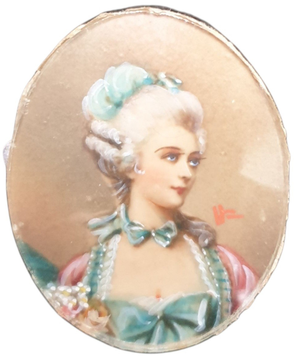 5 Miniature Watercolor And Gouache Paintings -photo-4