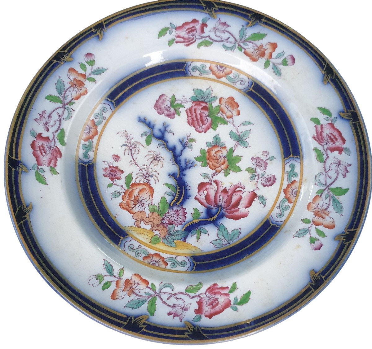 Minton 6 Porcelain Dessert Plates With Chinese Decoration -photo-2