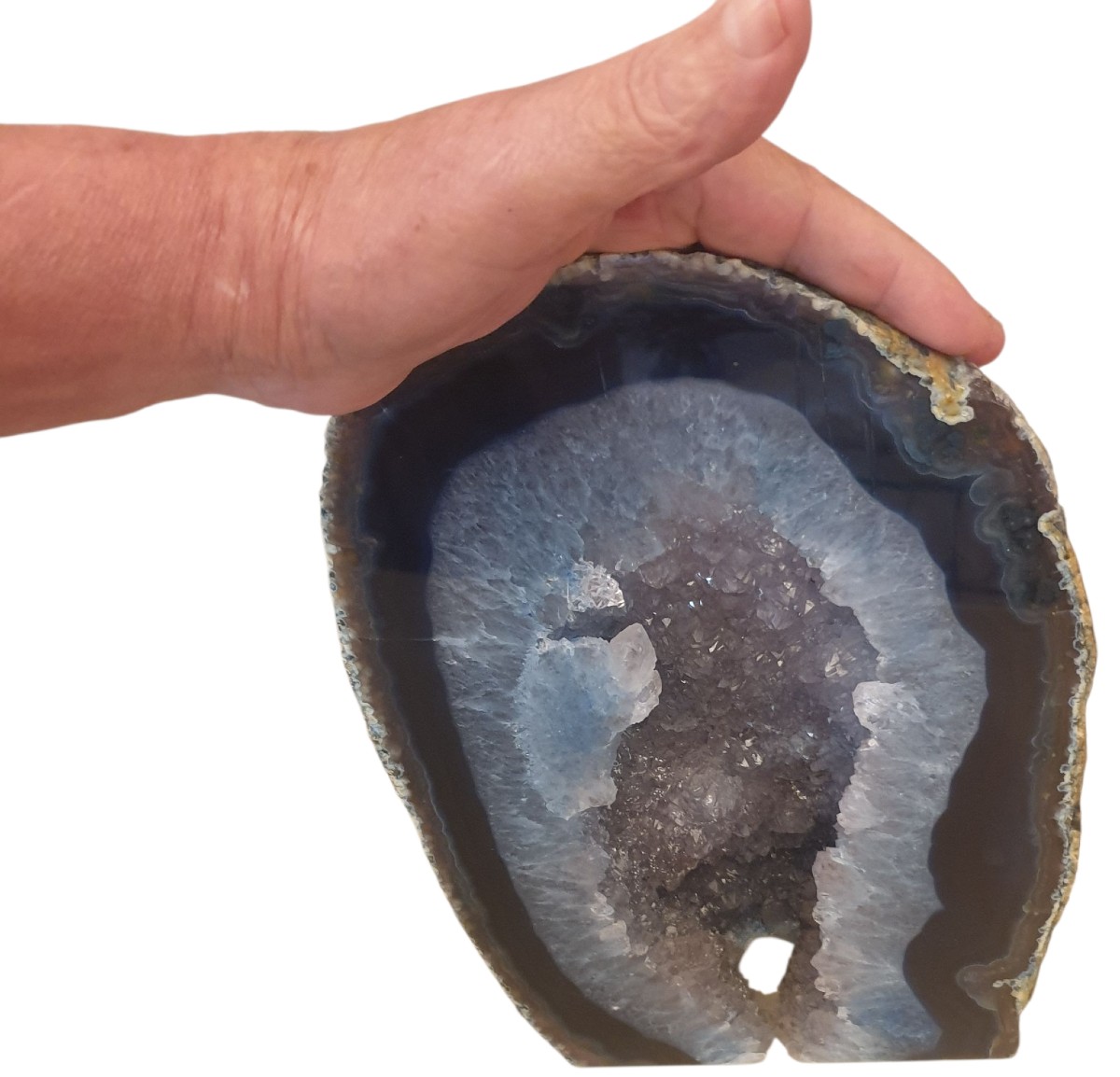 Geode géante Hauteur 28 cm poids 5kg-photo-2